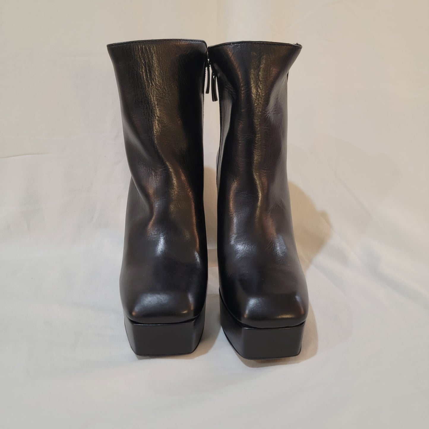 Authentic Leather Platform Bootie