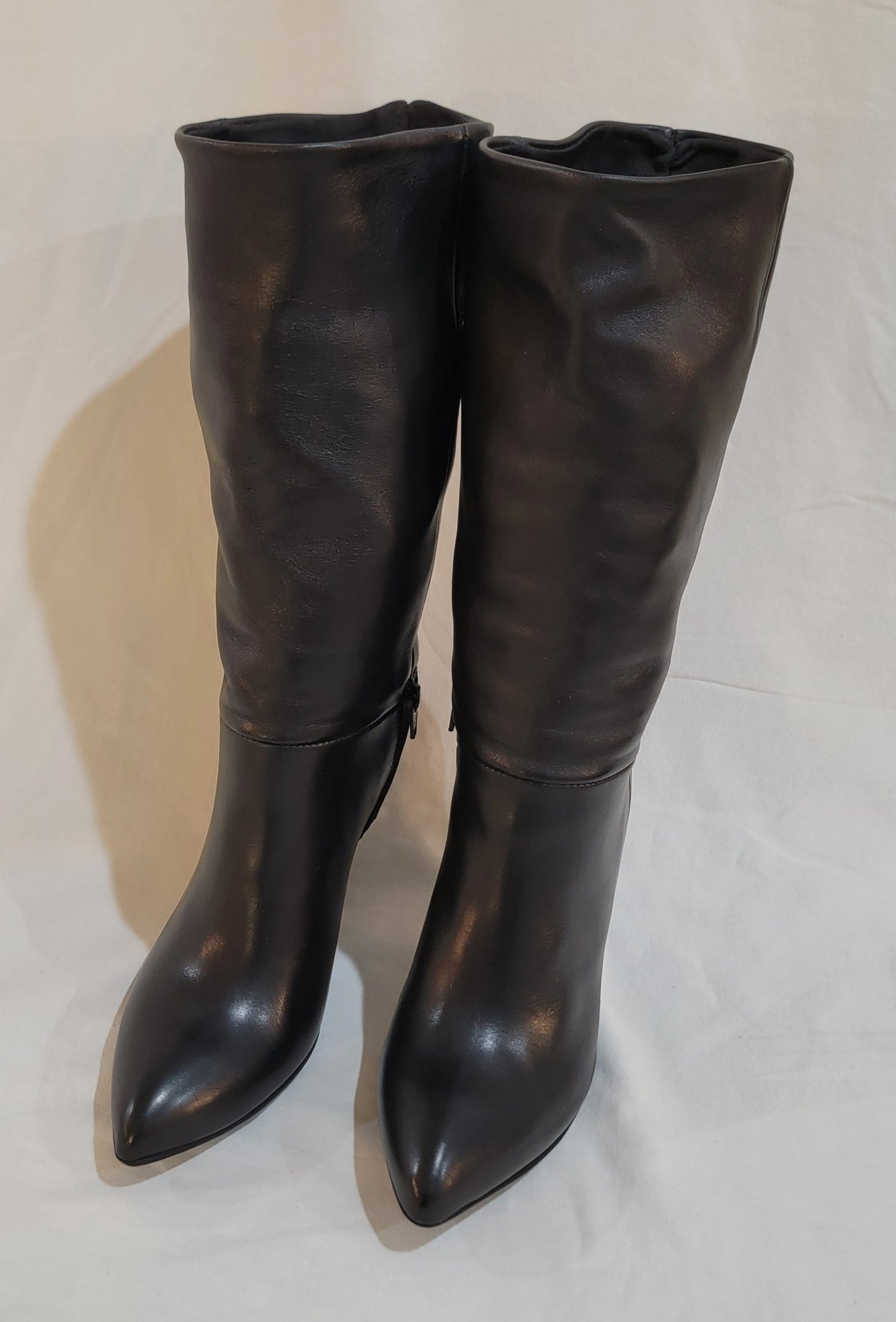 Authentic Leather Above Knee Boot Medium Heel