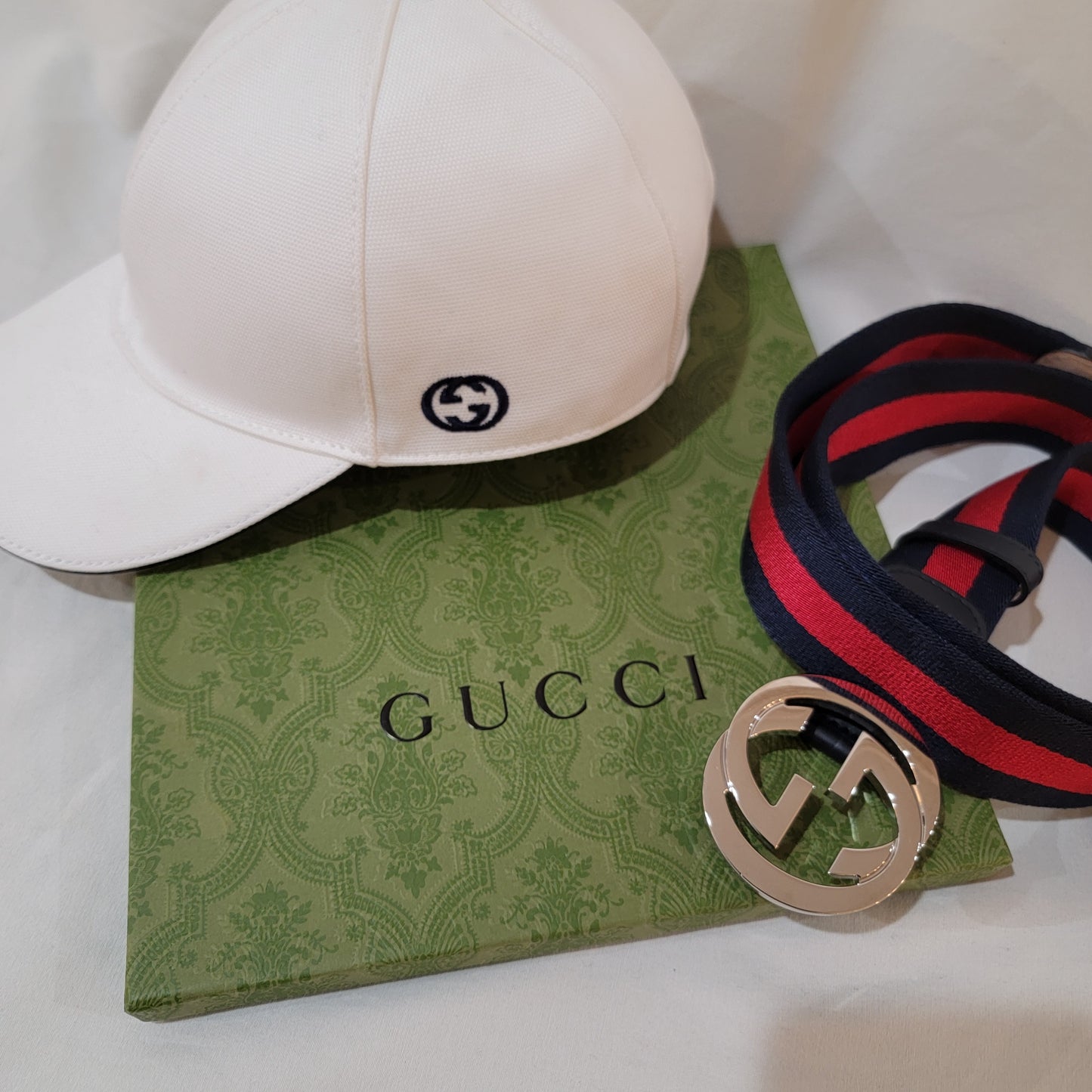 Authentic Gucci Canvas Baseball Cap