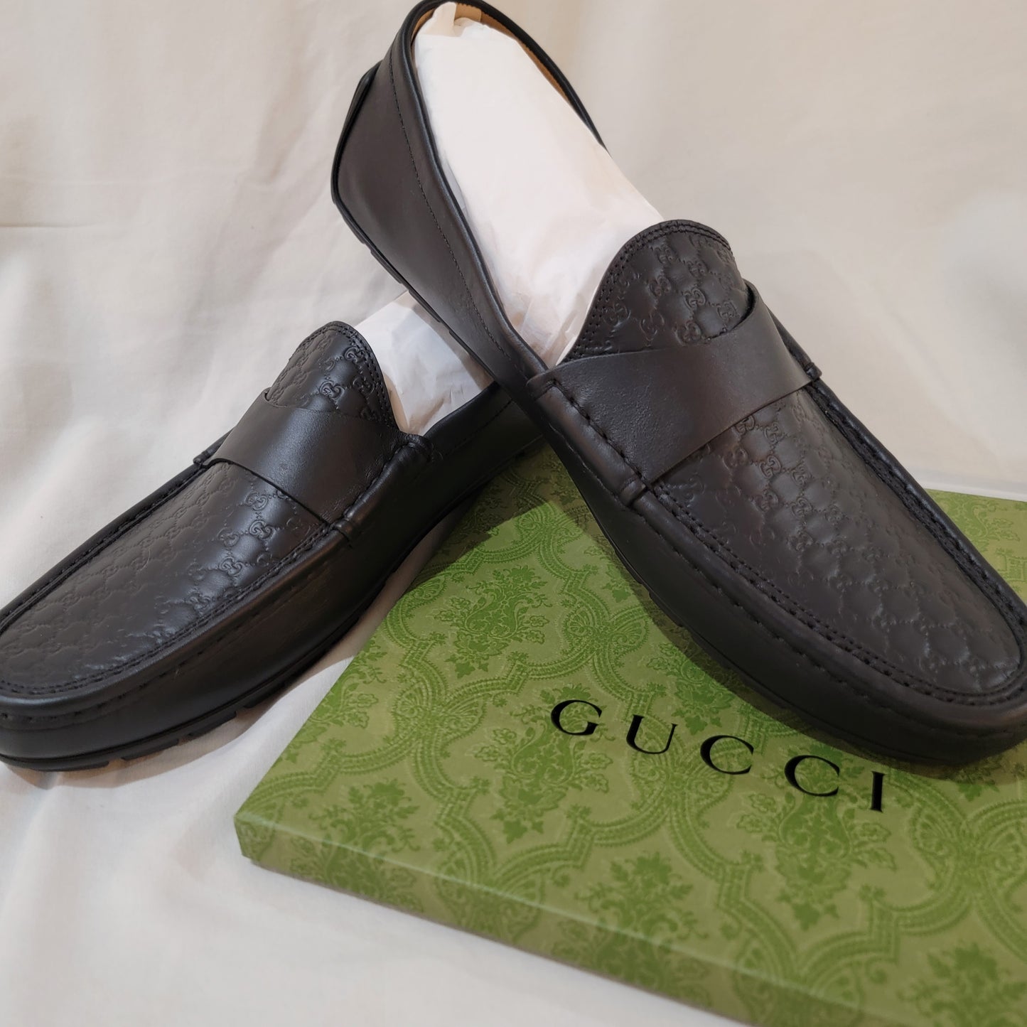 Authentic Gucci Men's Lofers w/ GG Print