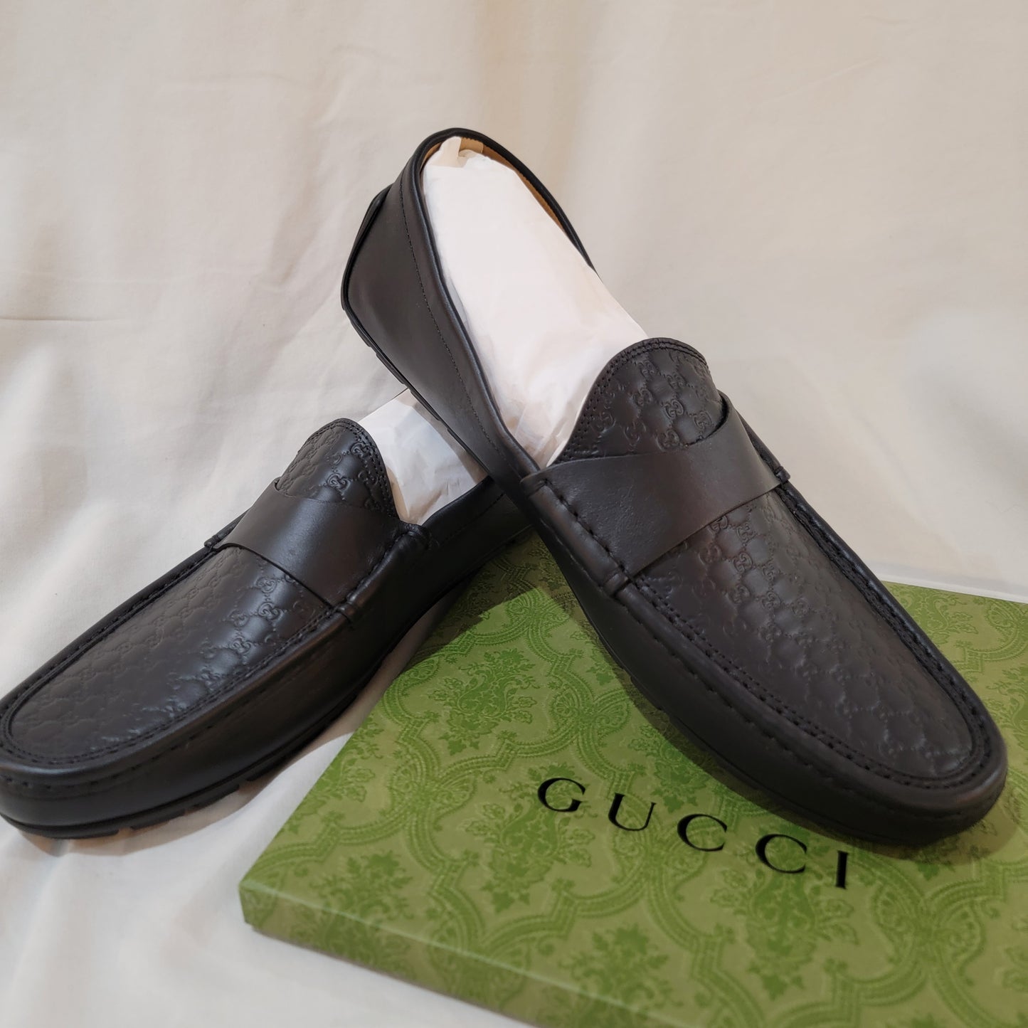 Authentic Gucci Men's Lofers w/ GG Print