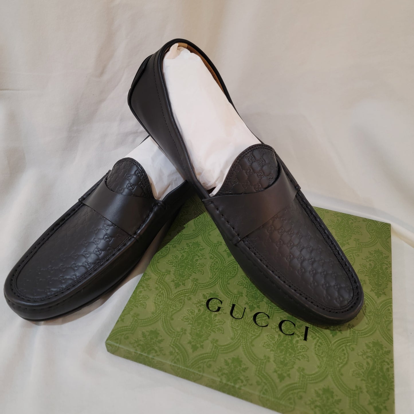 Authentic Gucci Men's Lofers w/ GG Print